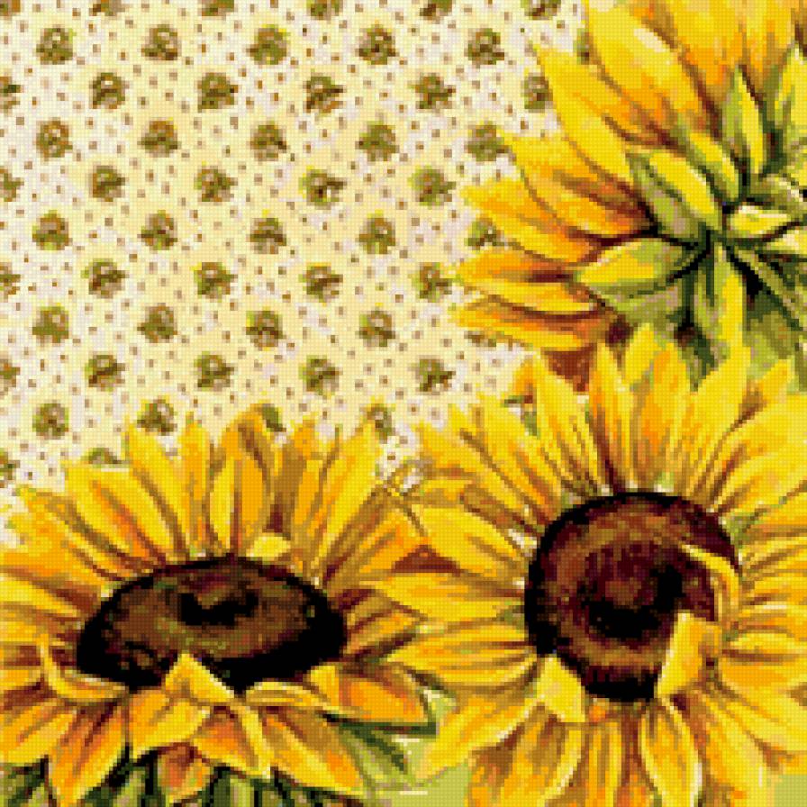 Подушка "Подсолнухи" - подушка, подсолнух - предпросмотр