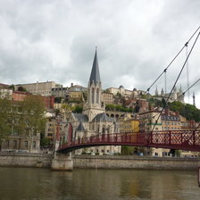 Схема вышивки «Панорама Лиона»