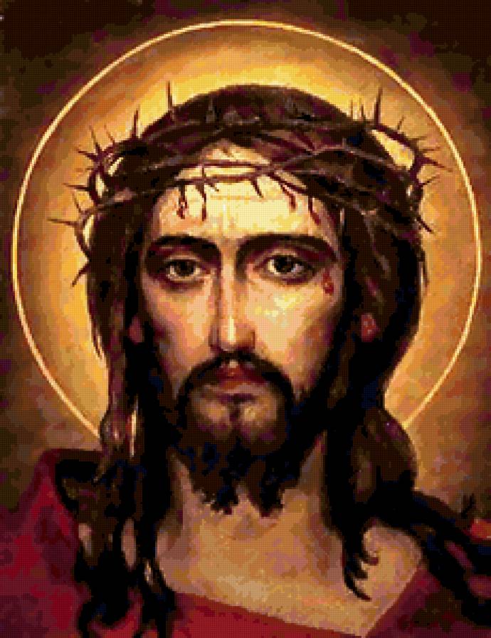 Спаситель в терновом венце - иконы, религия, спаситель - предпросмотр