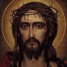 Схема вышивки «Спаситель в терновом венце»