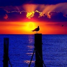 Схема вышивки «Закат»