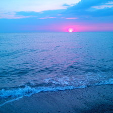 Схема вышивки «закат»