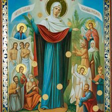 Схема вышивки «Икона Божьей матери Всех скорбящих радосте»