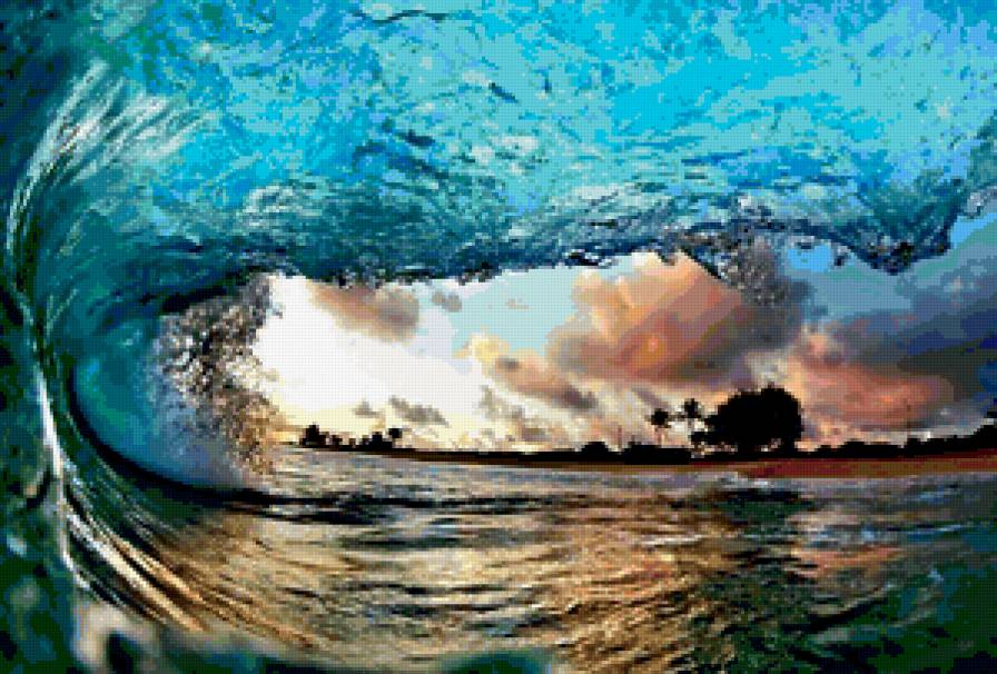 Серия "ВОЛНА" - волна, море - предпросмотр