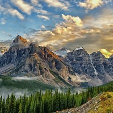 Схема вышивки «долина 10 пиков, Канада»