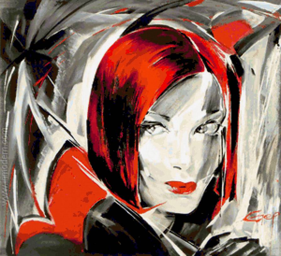 Redheaded - женский образ, красный, женщины - предпросмотр