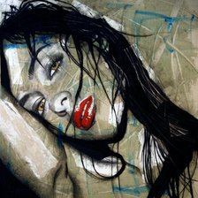 Схема вышивки «Red lips»