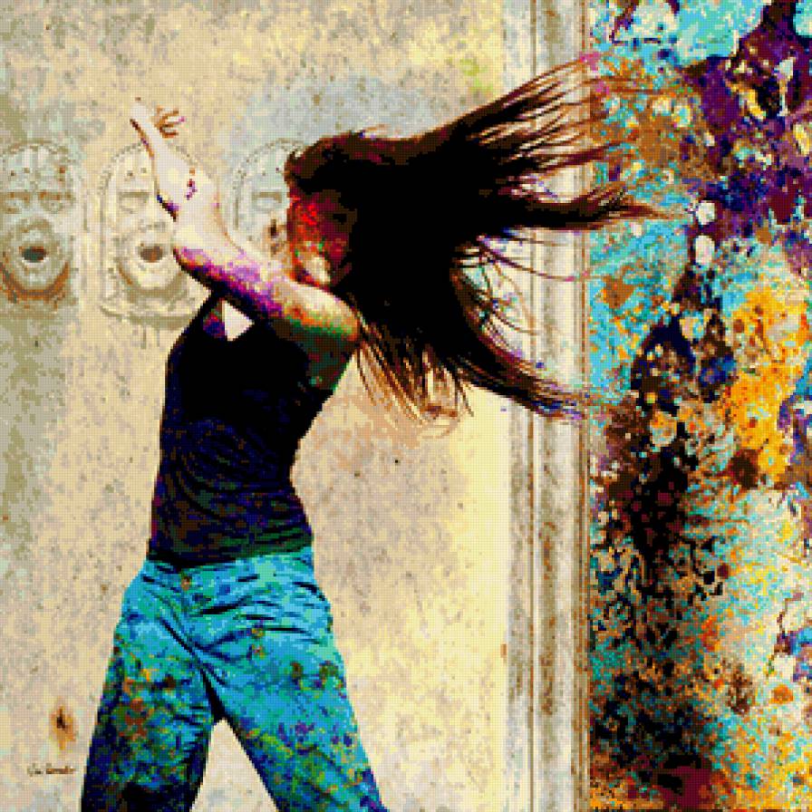 Сolor of dance - цвет, женский образ, танец, девушки - предпросмотр