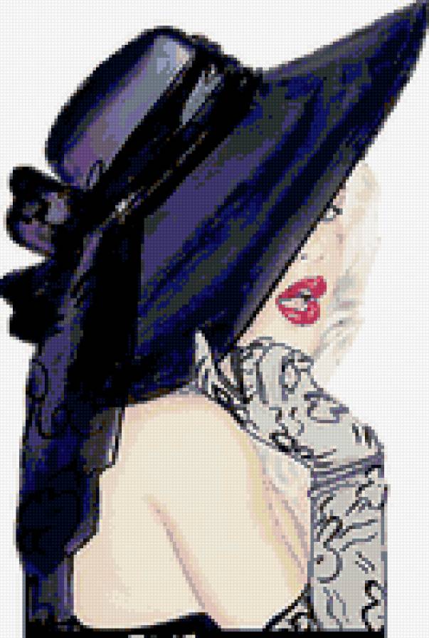 Девушка в шляпе - шляпы, девушка, картинки, ретро - предпросмотр