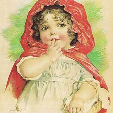 Схема вышивки «красная шапочка»