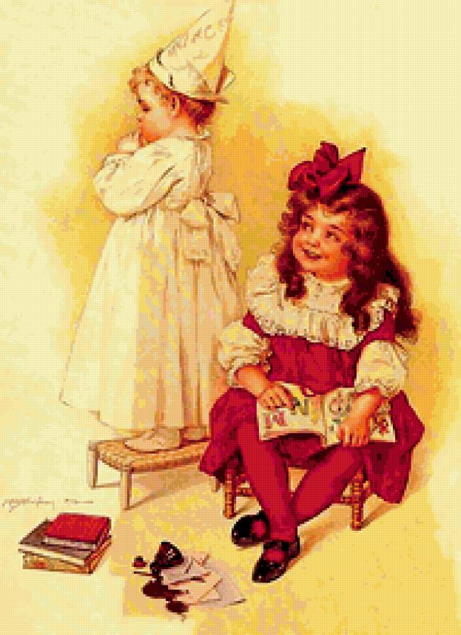 старые открытки - дети, винтаж - предпросмотр