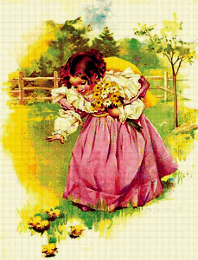 старые открытки - винтаж, дети - предпросмотр