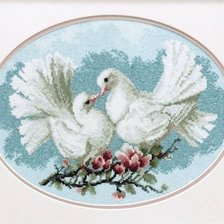 Схема вышивки «Голубки»