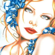 Схема вышивки «женский образ»