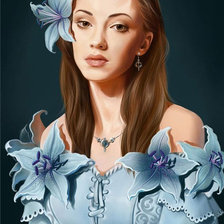 Схема вышивки «женский образ»