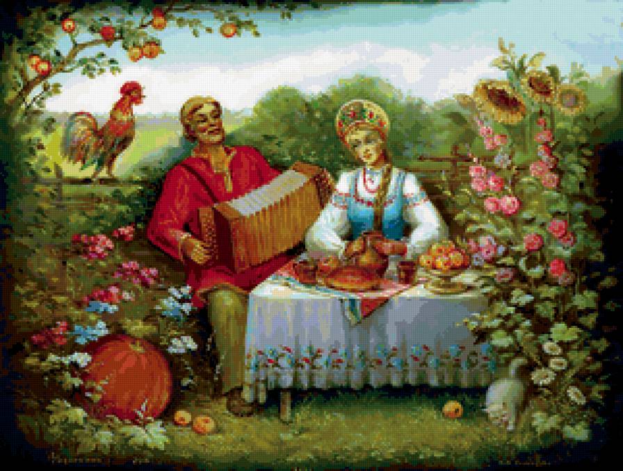 Во саду ли..... - люди - предпросмотр