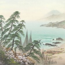 Схема вышивки «Японский пейзаж»