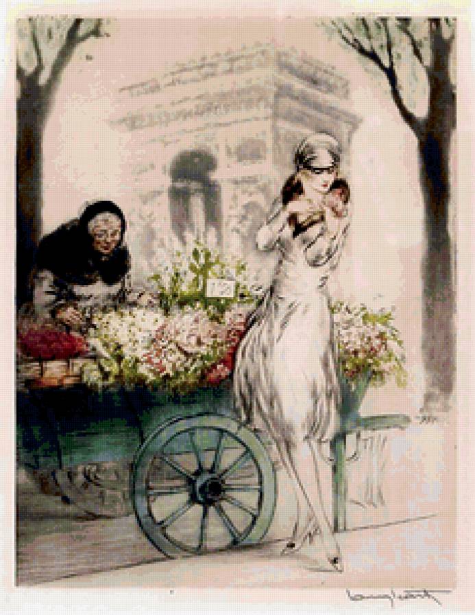 цветочница - люди, девушка - предпросмотр