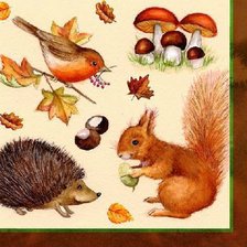 Схема вышивки «Подушка "Кусочек леса"»