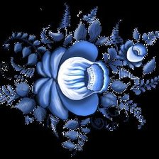 Схема вышивки «гжель»