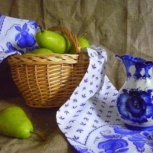 Схема вышивки «гжель»