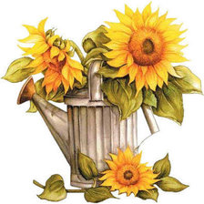 Схема вышивки «Подсолнухи»