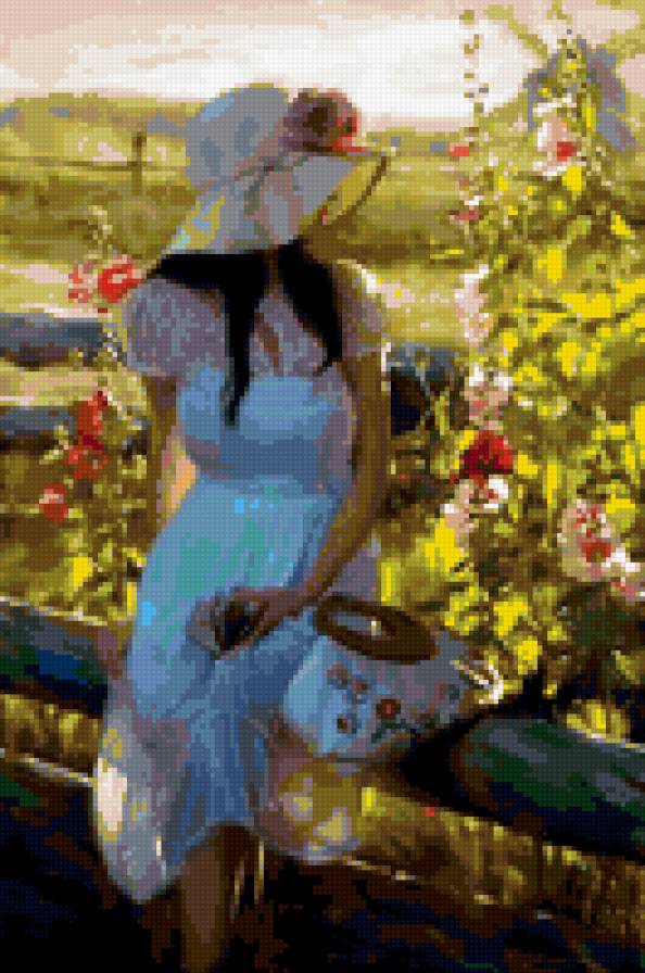 Картина  Belichenko et Boukhtiyarova - девушка, загадочность, нежность - предпросмотр