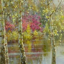 Схема вышивки «пейзаж»