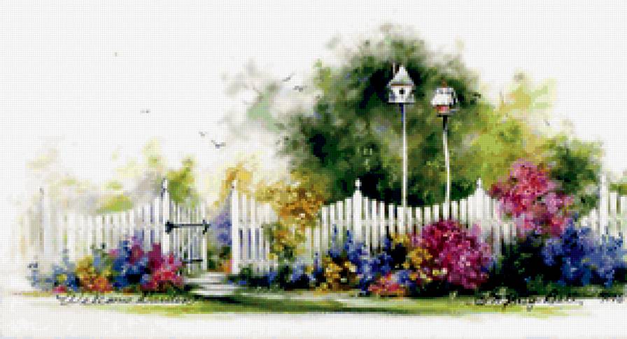 Серия "Пейзажи" - дорога, цветы, лето, пейзаж - предпросмотр