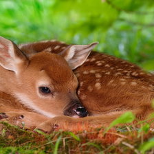Схема вышивки «Серия ЖИВОТНЫЕ. Бемби»