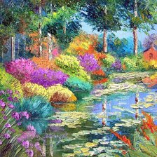 Схема вышивки «Пейзаж»