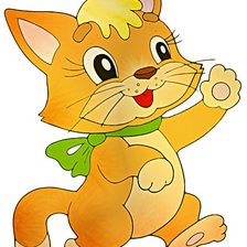 Схема вышивки «котенок»