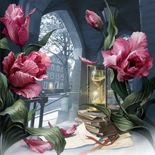 Схема вышивки «пейзаж»