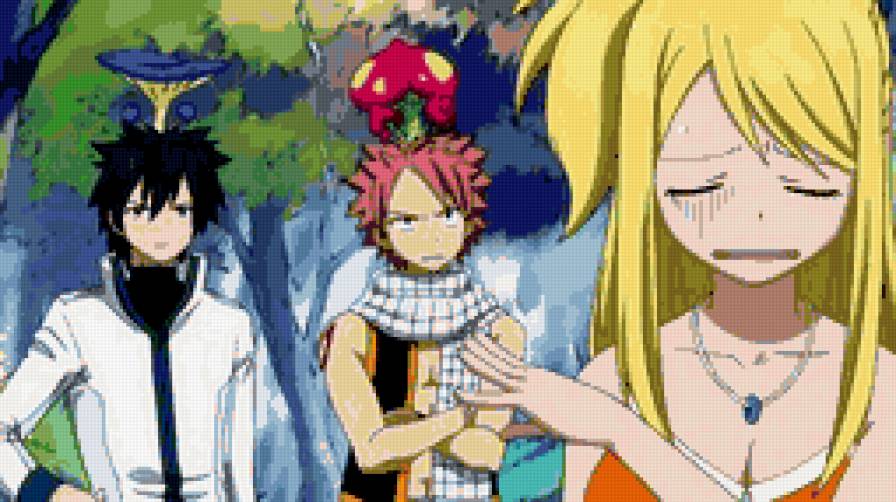 Нацу Грей Люси - хвост феи - предпросмотр