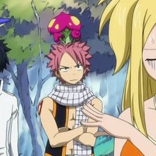 Схема вышивки «Нацу Грей Люси»