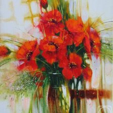 Схема вышивки «маки2»