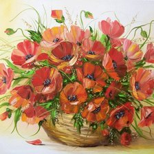 Схема вышивки «маки4»