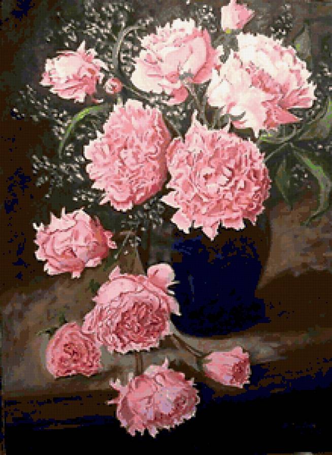 Серия "Букет" - цветы, пионы, букет - предпросмотр