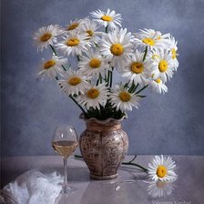 Схема вышивки «букет ромашек»