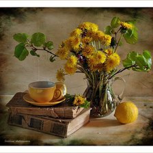 Схема вышивки «одуванчики»