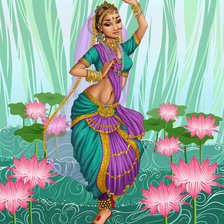 Схема вышивки «девушка»