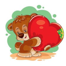 Схема вышивки «медвеженок»