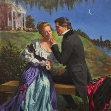 Схема вышивки «дама и кавалер»