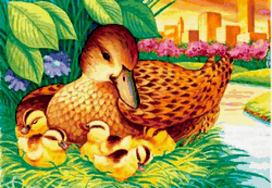 уточка - длетям, утка, детская, утенок, утята, птицы - предпросмотр