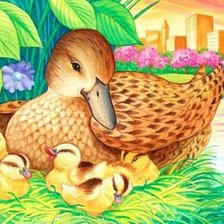 Схема вышивки «уточка»