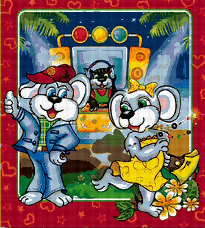 дискотека - мышки, мышка, детская, мультяшки, детям, диджей, танцы - предпросмотр