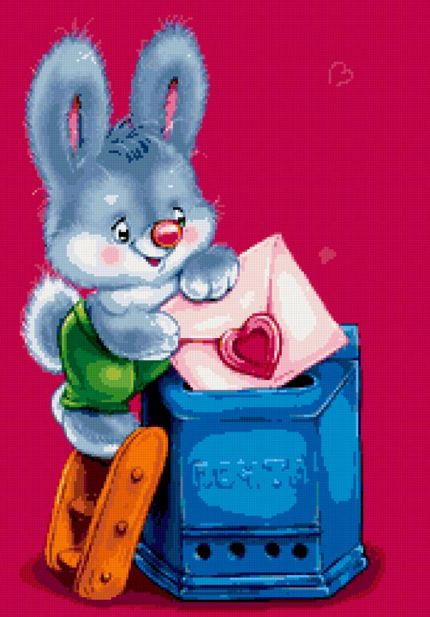 зайчик - зайцы, валентинка, сердечко, любовь, письмо, заяц, влюбленных, зайка - предпросмотр