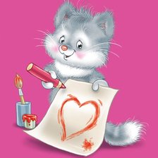 Схема вышивки «валентинка»