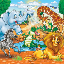 Схема вышивки «зоопарк»