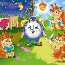 Схема вышивки «распорядок дня»